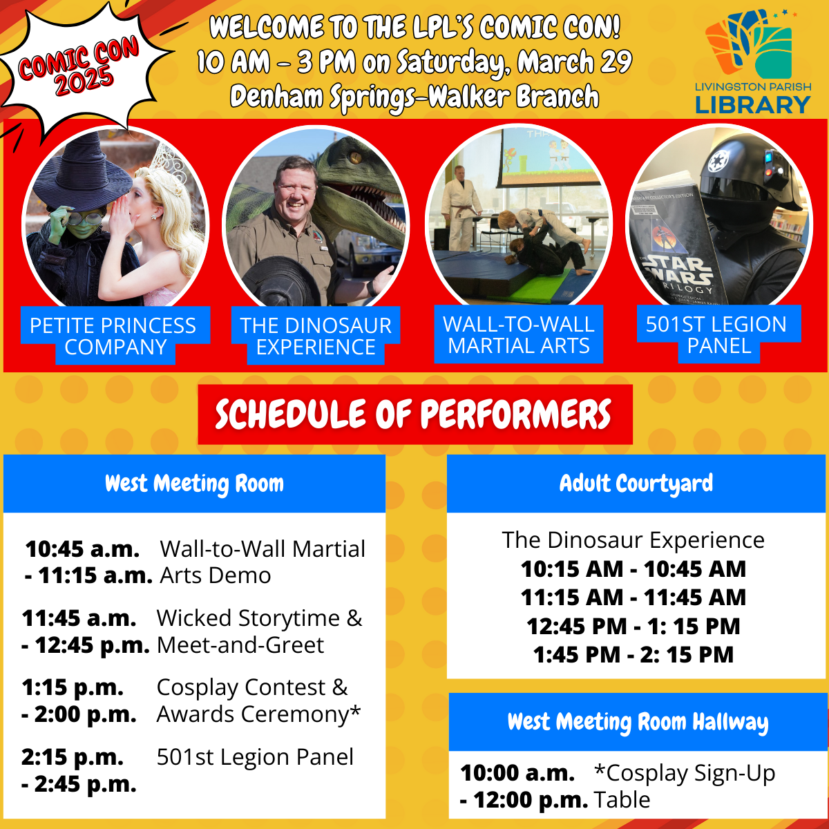 Special Performers Comic Con 2025