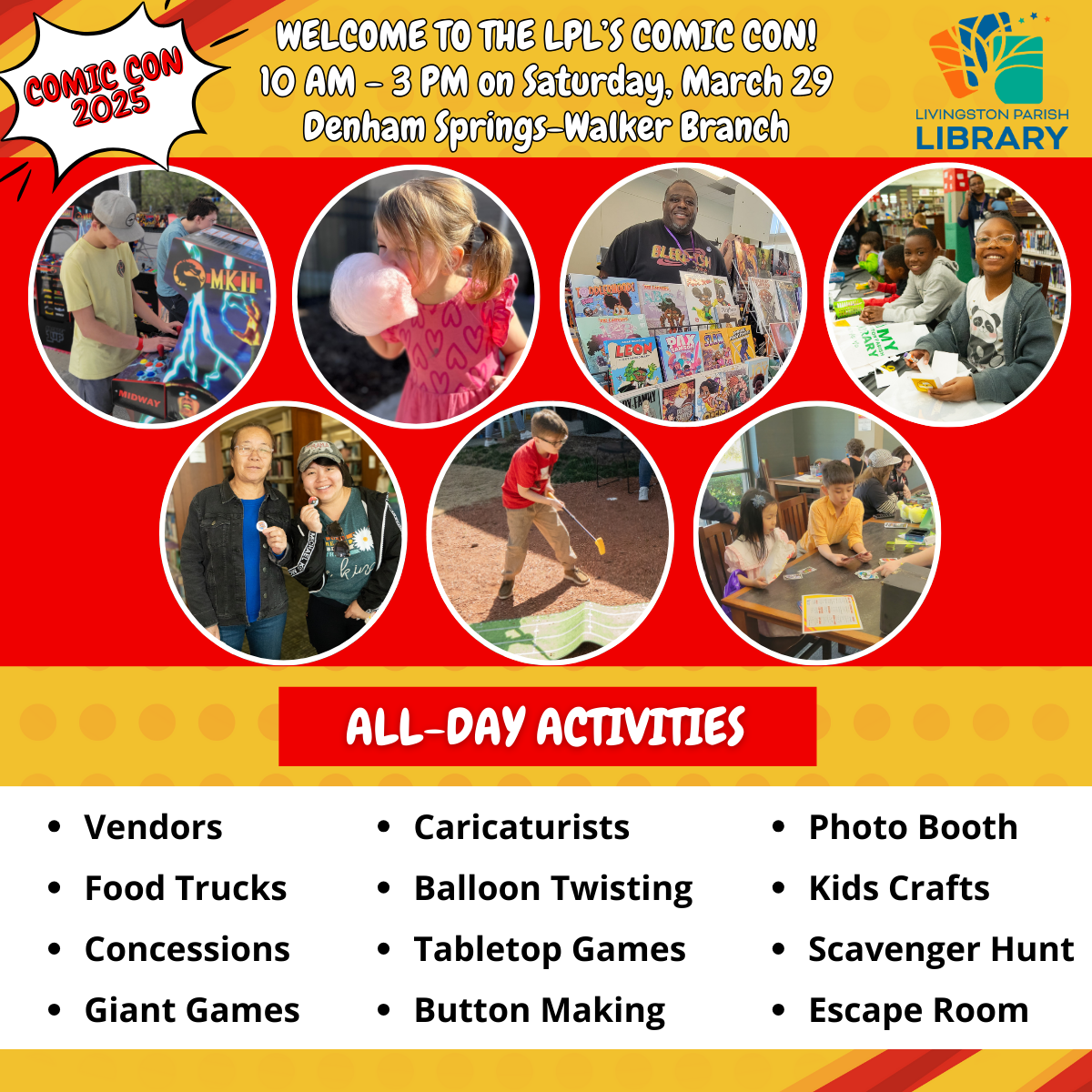 All-Day Activities Comic Con 2025