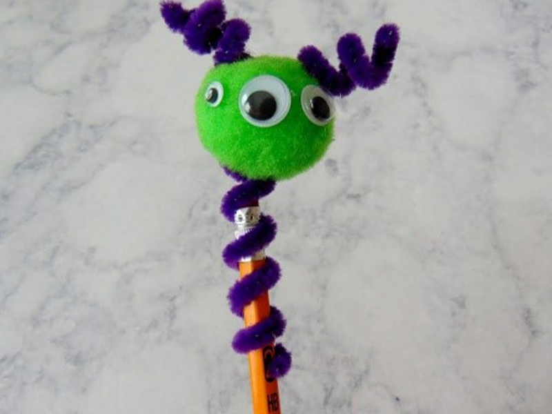 Back to School Pencil Puppets Virtual Craft